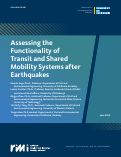 Cover page: Assessing the Functionality of Transit and Shared Mobility Systems after Earthquakes