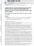 Cover page: Comparison of dynamic monitoring strategies based on CD4 cell counts in virally suppressed, HIV-positive individuals on combination antiretroviral therapy in high-income countries: a prospective, observational study