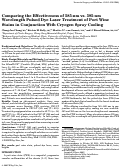 Cover page: Comparing the effectiveness of 585‐nm vs. 595‐nm wavelength pulsed dye laser treatment of port wine stains in conjunction with cryogen spray cooling