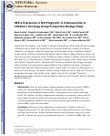 Cover page: HER‐2 expression is not prognostic in osteosarcoma; a Children's Oncology Group prospective biology study