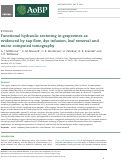 Cover page: Functional hydraulic sectoring in grapevines as evidenced by sap flow, dye infusion, leaf removal and micro-computed tomography