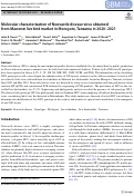 Cover page: Molecular characterization of Newcastle disease virus obtained from Mawenzi live bird market in Morogoro, Tanzania in 2020-2021.