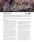 Cover page of Efficient Urban Water Management: Science-Based Plant Selection for Inland Southern California Landscapes to Optimize Landscape Water Use and Mitigate the Urban Heat Island Effect