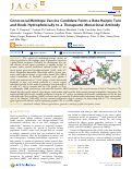 Cover page: Gonococcal Mimitope Vaccine Candidate Forms a Beta-Hairpin Turn and Binds Hydrophobically to a Therapeutic Monoclonal Antibody.