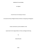 Cover page: Forced to Live in the Employer’s House: A Comparative Study of Migrant Domestic Workers in Hong Kong and Singapore