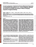 Cover page: 6-Hydroxydopamine treatments enhance behavioral responses to intracerebral microinjection of D1- and D2-Dopamine agonists into nucleus accumbens and striatum without changing dopamine antagonist binding