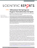 Cover page: Yellowstone Hot Springs are Organic Chemodiversity Hot Spots