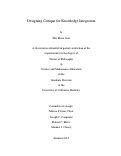 Cover page: Designing Critique for Knowledge Integration