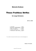 Cover page: These Fruitless Strifes