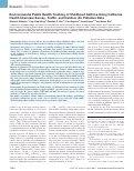 Cover page: Environmental public health tracking of childhood asthma using California health interview survey, traffic, and outdoor air pollution data.