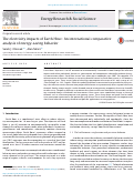 Cover page: The electricity impacts of Earth Hour: An international comparative analysis of energy-saving behavior