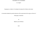 Cover page: Propinquity as a Barrier to Friendship Development for Children with Autism