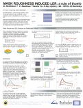 Cover page: Mask roughness induced LER: a rule of thumb