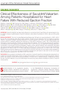 Cover page: Clinical Effectiveness of Sacubitril/Valsartan Among Patients Hospitalized for Heart Failure With Reduced Ejection Fraction