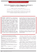 Cover page: Multivariate prediction of motor diagnosis in Huntington's disease: 12 years of PREDICT‐HD