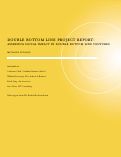 Cover page: Double Bottom Line Project Report:Assessing Social Impact In Double Bottom Line Ventures