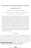 Cover page: Navier-Stokes characteristic boundary conditions using ghost cells