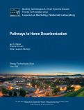 Cover page: Pathways to Home Decarbonization