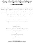 Cover page: Ischemia-Induced Ventricular Proarrhythmia and Cardiovascular Autonomic Dysreflexia After Cardioneuroablation