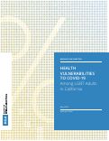 Cover page: Health Vulnerabilities to COVID-19 Among LGBT Adults in California