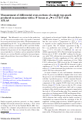 Cover page: Measurement of differential cross-sections of a single top quark produced in association with a W boson at s=13TeV with ATLAS