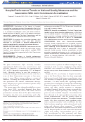 Cover page: Hospital performance trends on national quality measures and the association with joint commission accreditation