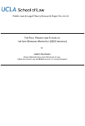 Cover page: The Past Present &amp; Future of the Safe Water Drinking Act - 2022 Rev.