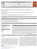 Cover page: Impact of olefin content on criteria and toxic emissions from modern gasoline vehicles