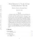 Cover page: From odometers to circular systems: A global structure theorem
