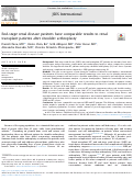 Cover page: End-stage renal disease patients have comparable results to renal transplant patients after shoulder arthroplasty.