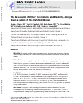 Cover page: The association of urinary incontinence and disability among a diverse sample of midlife Study of Women’s Health Across the Nation women