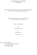 Cover page: Optimum Designs for Identification and Discrimination within a Class of Competing Linear Regression Models