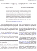 Cover page: The Multiattribute Linear Ballistic Accumulator Model of Context Effects in Multialternative Choice