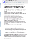 Cover page: Evaluating the relationship between cannabis use and IQ in youth and young adults at clinical high risk of psychosis