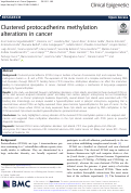 Cover page: Clustered protocadherins methylation alterations in cancer