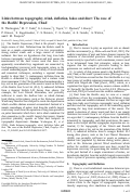 Cover page: Links between topography, wind, deflation, lakes and dust: The case of the Bodélé Depression, Chad