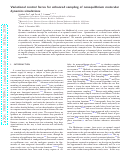 Cover page: Variational control forces for enhanced sampling of nonequilibrium molecular dynamics simulations