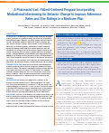 Cover page: A Pharmacist-Led, Patient-Centered Program Incorporating Motivational Interviewing for Behavior Change to Improve Adherence Rates and Star Ratings in a Medicare Plan