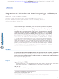 Cover page: Preparation of Cellular Extracts from Xenopus Eggs and Embryos.