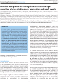 Cover page: Portable equipment for taking dramatic sun-damagerevealing photos at skin cancer prevention outreach events