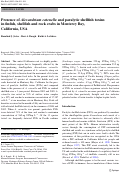 Cover page: Presence of Alexandrium catenella and paralytic shellfish toxins in finfish, shellfish and rock crabs in Monterey Bay, California, USA