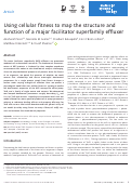 Cover page: Using cellular fitness to map the structure and function of a major facilitator superfamily effluxer