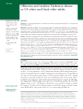 Cover page: Olfaction and incident Parkinson disease in US white and black older adults.