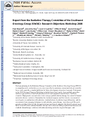 Cover page: Report from the Radiation Therapy Committee of the Southwest Oncology Group (SWOG): Research Objectives Workshop 2008