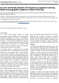 Cover page: A cross-sectional analysis of insurance acceptance among Mohs micrographic surgeons in New York City