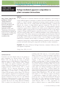 Cover page: Refuge‐mediated apparent competition in plant–consumer interactions