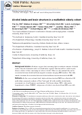 Cover page: Alcohol intake and brain structure in a multiethnic elderly cohort