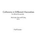 Cover page: Collisions in Different Viscosities