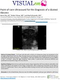 Cover page: Point-of-care Ultrasound for the Diagnosis of a Gluteal Abscess