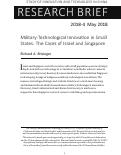 Cover page of Military-Technological Innovation in Small States: The Cases of Israel and Singapore